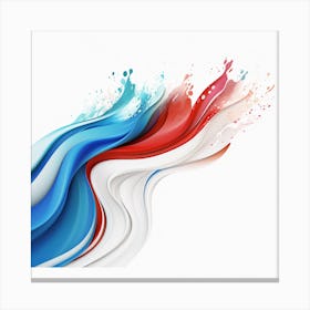 Abstract Of The Flag Of France Canvas Print