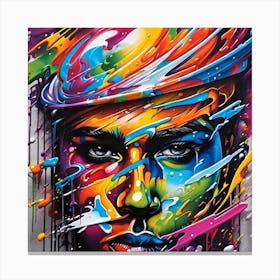 Splatter Painting Canvas Print