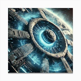 Reinforced Shielding Deimos Class Cruiser Canvas Print