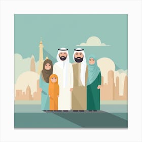 Arab Family (14) Canvas Print