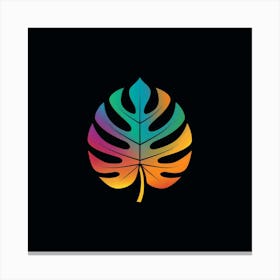 Rainbow Leaf Logo 1 Canvas Print