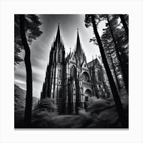 Cathedral In The Woods 2 Canvas Print