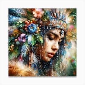 Indian Woman 2 Canvas Print