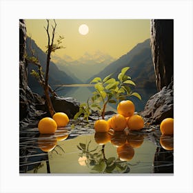 Citrus Canopy Ascent Canvas Print