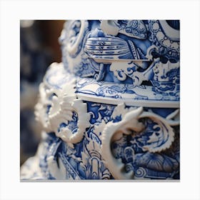 Blue And White China 1 Canvas Print