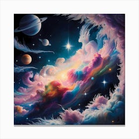 Galaxy In Space 3 Canvas Print