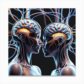 Brain And Body Concept Canvas Print