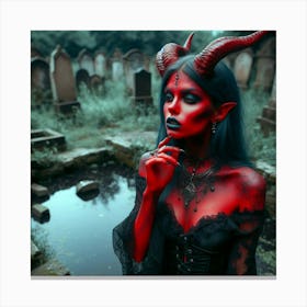 Devil Woman Canvas Print