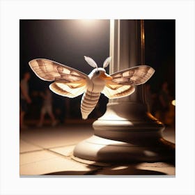 Moth At Night 1 Canvas Print