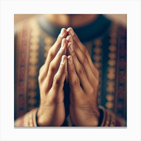 Islamic Man Praying Canvas Print