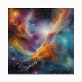 Nebula Space Abstract Art Canvas Print