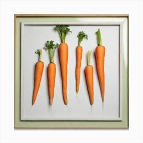 Carrots In A Frame 66 Canvas Print