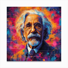 Albert Einstein 9 Canvas Print