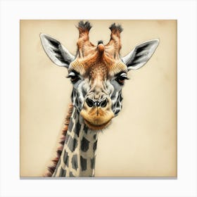 Giraffe 123 Canvas Print