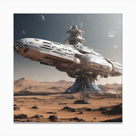 Futuristic Spaceship 70 Canvas Print