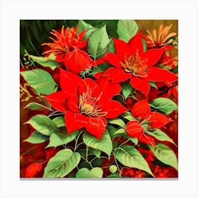 Poinsettia 2 Canvas Print