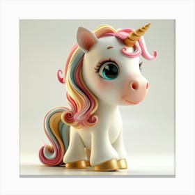 Unicorn 3d Model 2 Canvas Print