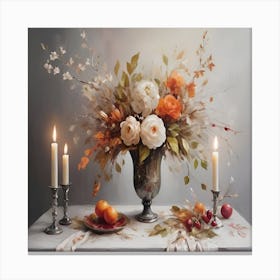 Autumn Flowers Canvas Print