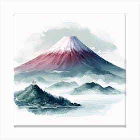 Japanese volcano Fuji 3 Canvas Print