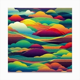 Abstract Landscape Painting 7 Canvas Print