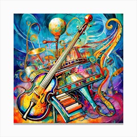 Musical Instruments Canvas Print