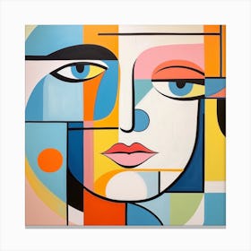 Abstract Portrait Of A Woman 2 Canvas Print