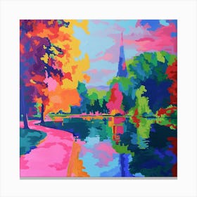 Abstract Park Collection Victoria Park London 3 Canvas Print