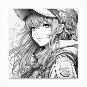 Anime Girl Canvas Print