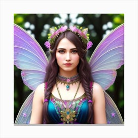 Fairy Girl With Wings 1 Canvas Print