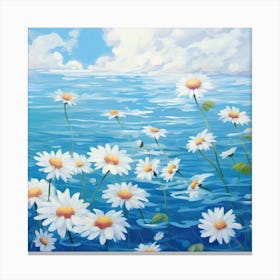 Daisies In The Sea Canvas Print