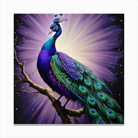 Peacock 1 Canvas Print