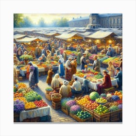 Market Canvas Print