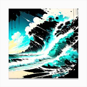 Waves 1 Canvas Print