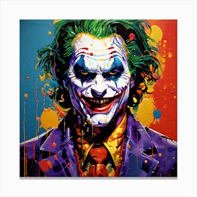 Abstract Retro Surrealism of The Joker 496380343 Canvas Print