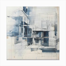'Architectural Drawing' 1 Canvas Print