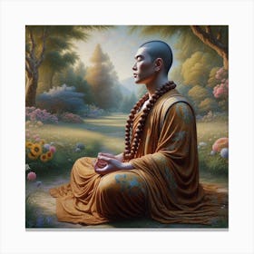 Buddha In The Forest 4 Canvas Print