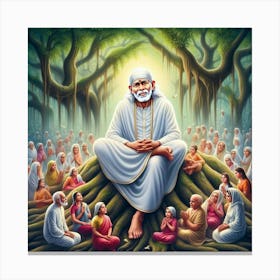 Sai Baba 6 Canvas Print