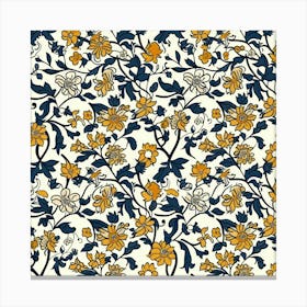 Sunny Meadow London Fabrics Floral Pattern 3 Canvas Print