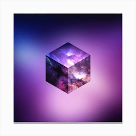 Cube In Space Canvas Print