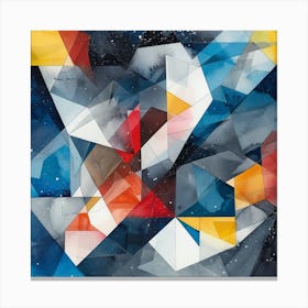 Abstract Geometric Painting 1 Canvas Print