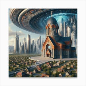 Alien City Canvas Print