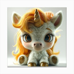 Cute Unicorn 874 Canvas Print