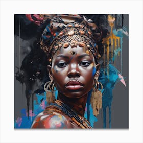 African Woman Canvas Print