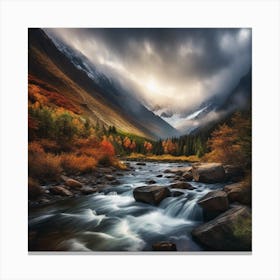 Autumn In The Mountains 38 Canvas Print