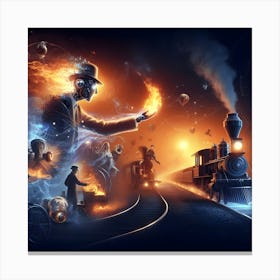 Time Train Canvas Print