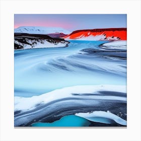 Iceland At Sunset Canvas Print