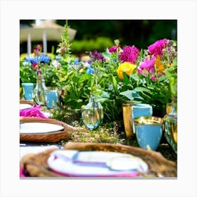 Table Setting 4 Canvas Print