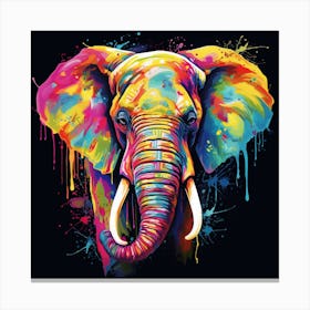 Elephant Painting 7 Canvas Print