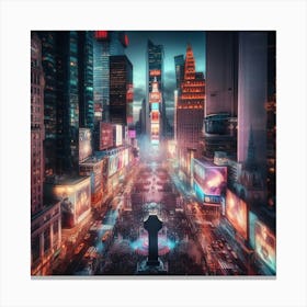 New York City At Night 1 Canvas Print