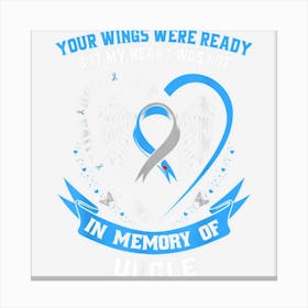 T1d Uncle Type 1 Diabetes Awareness Family Memorial Gifts Canvas Print